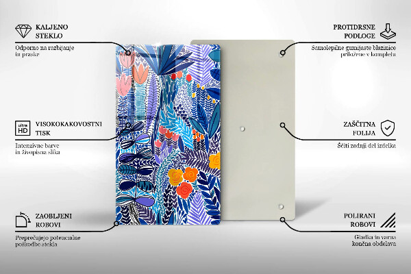 Protection plaque induction Prairie peinte