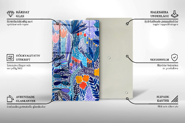 Protection plaque induction Prairie peinte