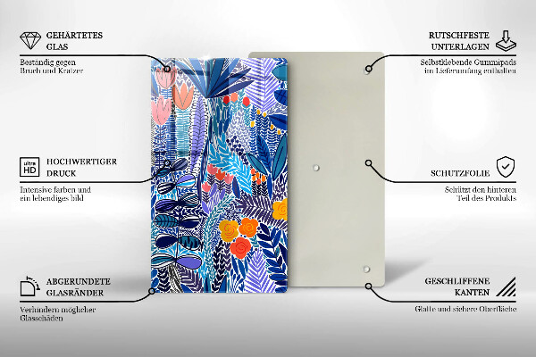 Protection plaque induction Prairie peinte