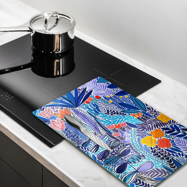 Protection plaque induction Prairie peinte