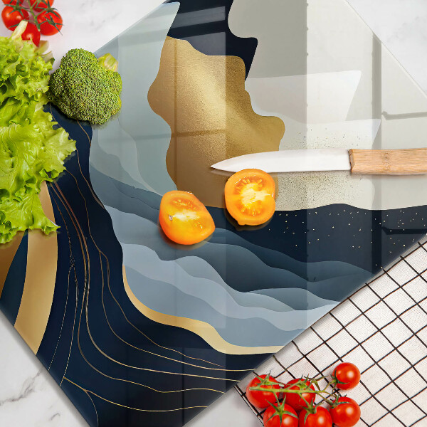 Protection plaque induction Montagnes abstraites