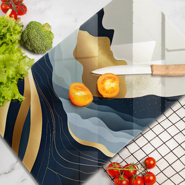 Protection plaque induction Montagnes abstraites