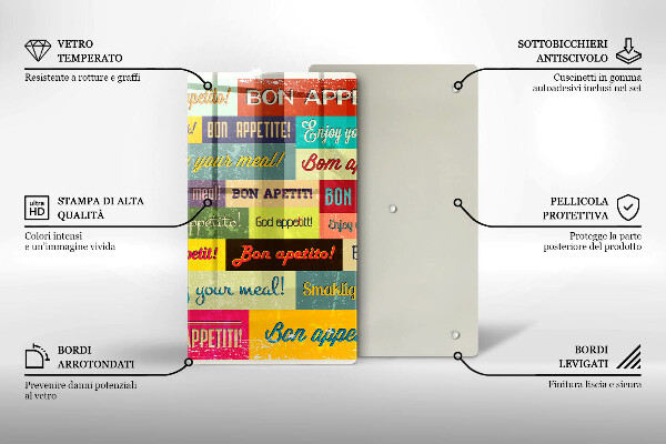 Protection plaque induction Sous-titres Bon appétit langues