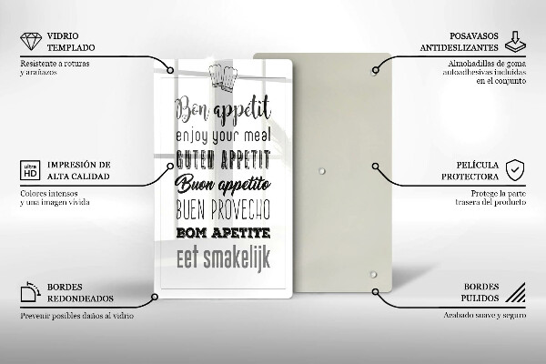 Protection plaque induction Inscription de cuisine disant