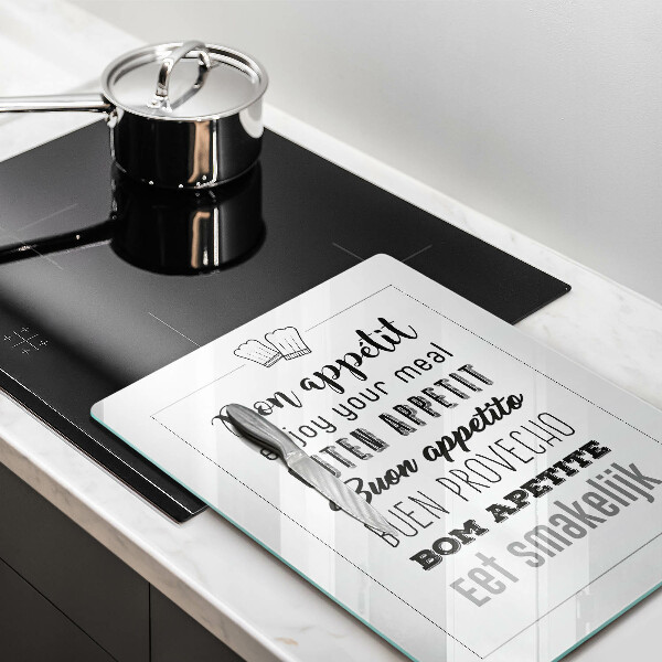 Protection plaque induction Inscription de cuisine disant