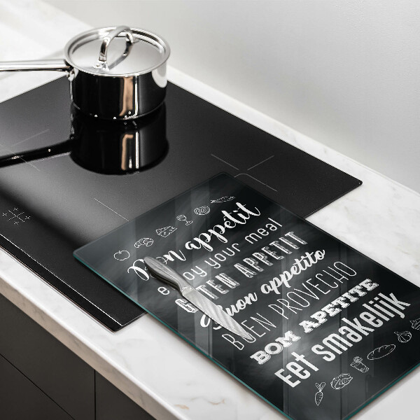 Protection plaque induction Inscription de cuisine disant