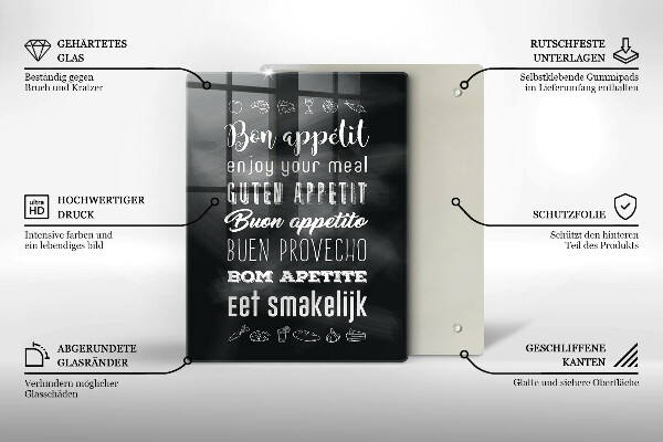 Protection plaque induction Inscription de cuisine disant