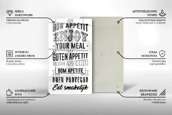 Protection plaque induction Inscription pour la cuisine phrase