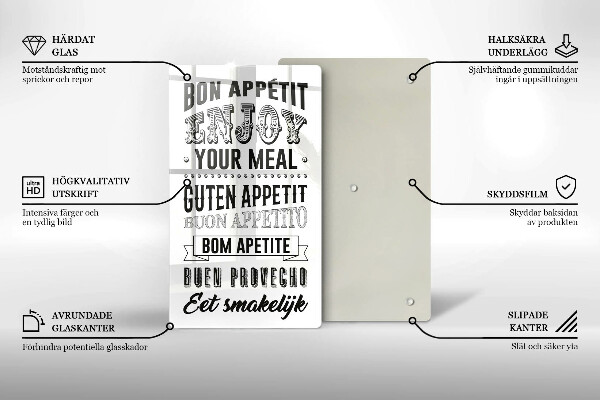 Protection plaque induction Inscription pour la cuisine phrase