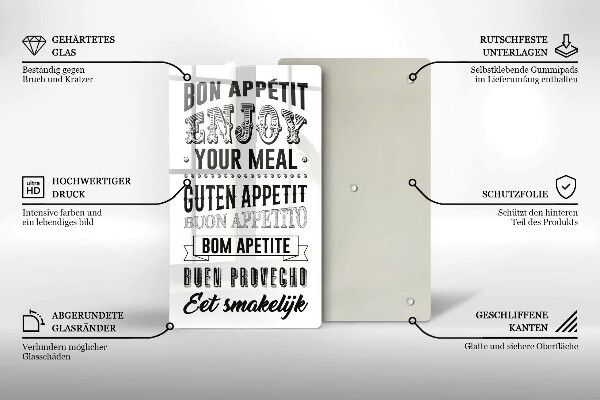 Protection plaque induction Inscription pour la cuisine phrase