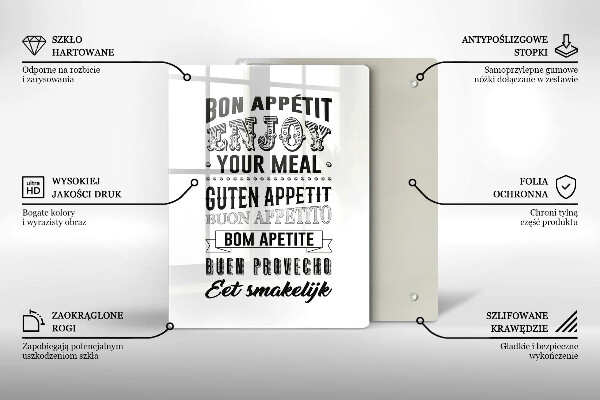 Protection plaque induction Inscription pour la cuisine phrase