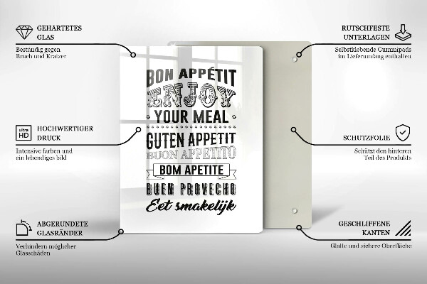 Protection plaque induction Inscription pour la cuisine phrase