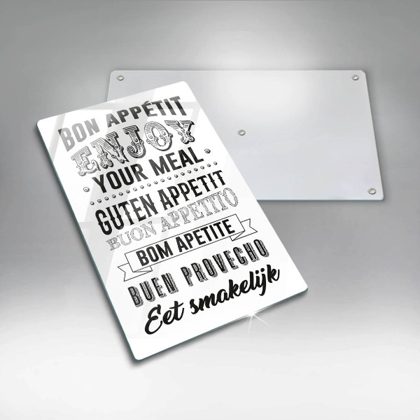 Protection plaque induction Inscription pour la cuisine phrase