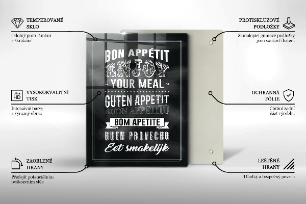 Protection plaque induction Inscription pour la cuisine phrase