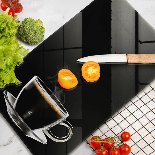 Protection plaque induction Un verre de café chaud