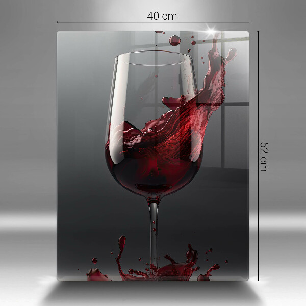 Protection plaque induction Vin rouge dans un verre