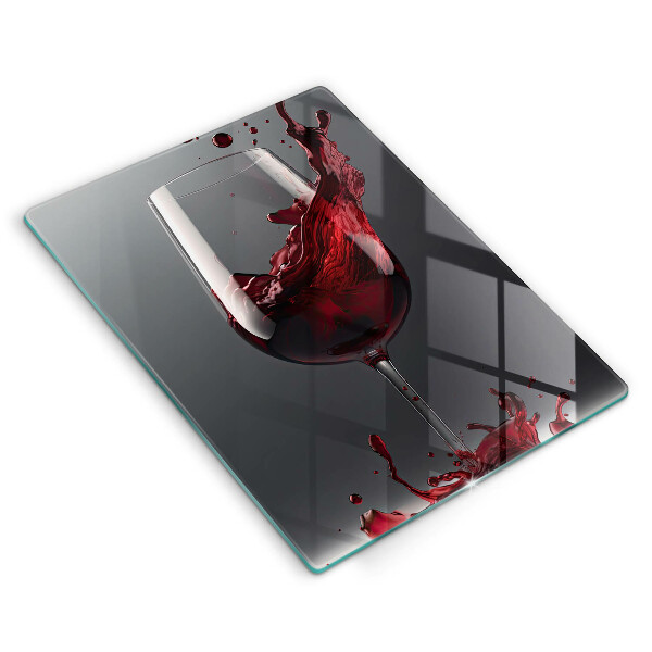 Protection plaque induction Vin rouge dans un verre