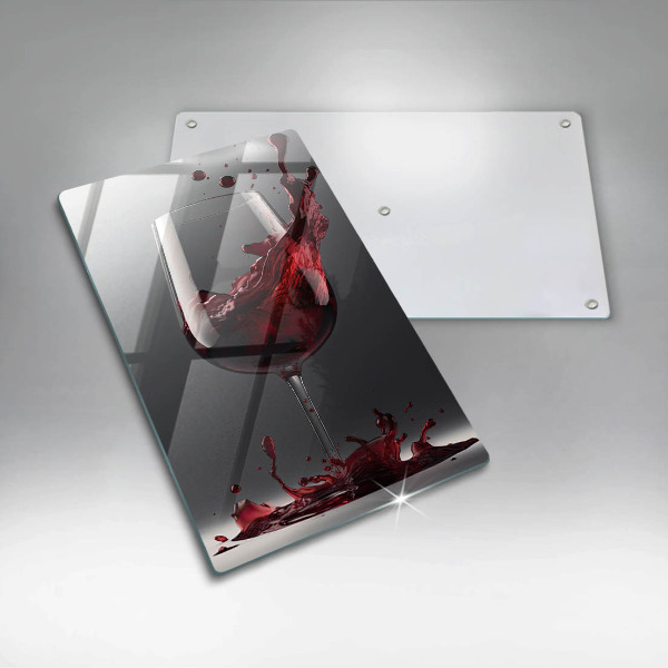 Protection plaque induction Vin rouge dans un verre