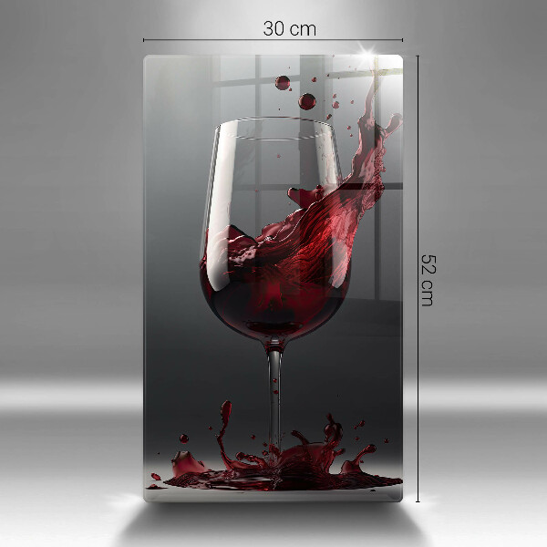 Protection plaque induction Vin rouge dans un verre