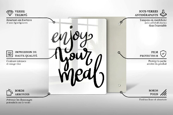 Protection plaque induction Enjoy your meal