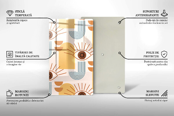 Protection plaque induction Modèle d'yeux bohème