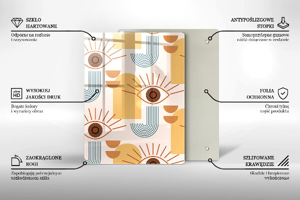 Protection plaque induction Modèle d'yeux bohème