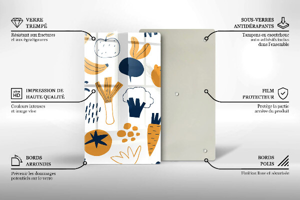 Protection plaque induction Illustration de la nourriture