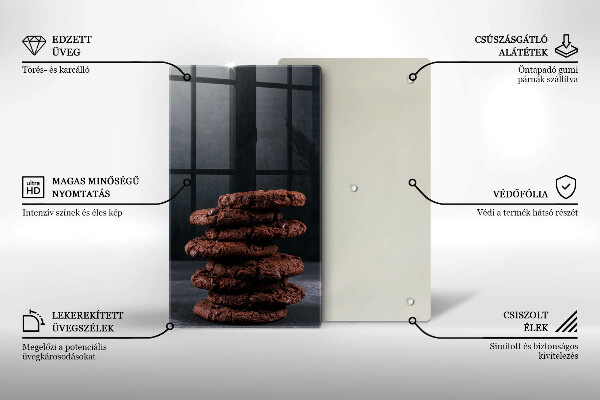 Protection plaque induction Biscuits nappés chocolat noir