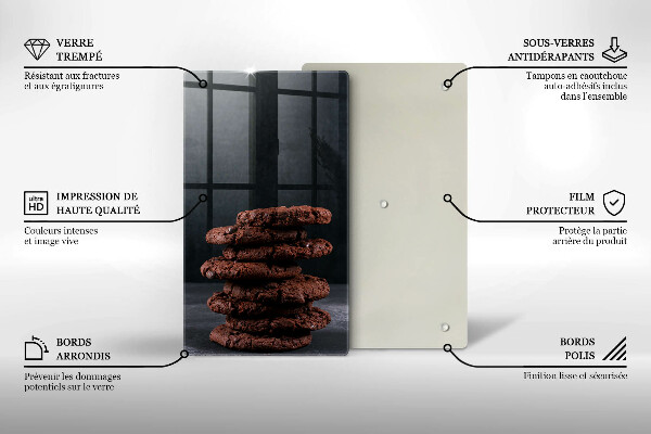 Protection plaque induction Biscuits nappés chocolat noir