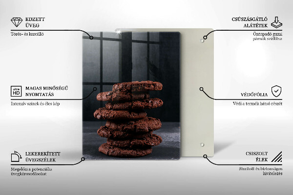 Protection plaque induction Biscuits nappés chocolat noir