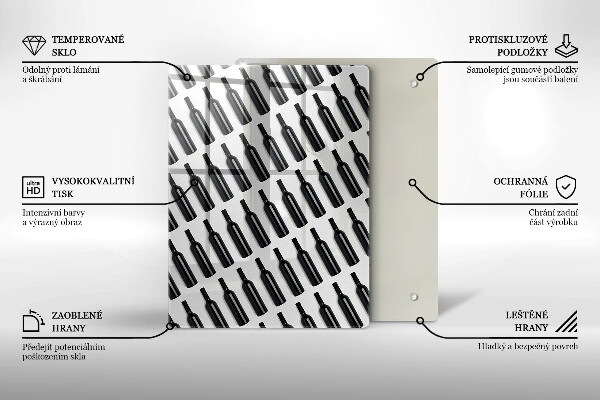 Protection plaque induction Bouteilles de vin noir