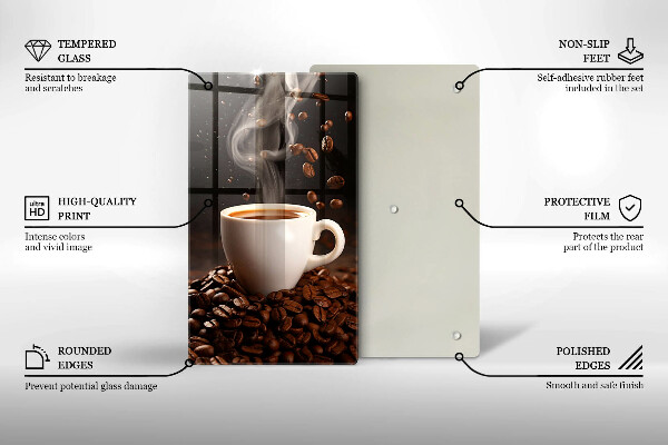 Protection plaque induction Tasse de café chaude