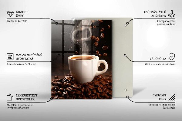 Protection plaque induction Tasse de café chaude