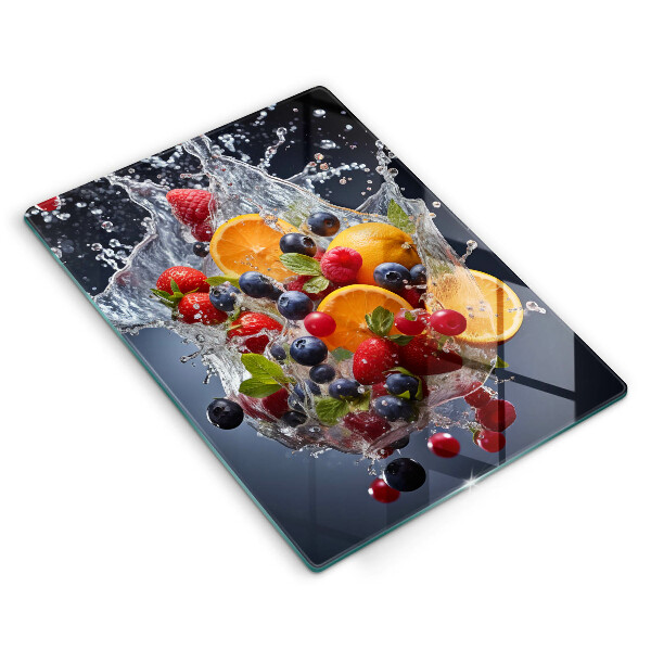 Protection plaque induction Fruits dans l'eau