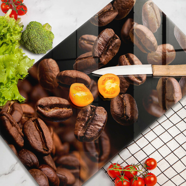 Protection plaque induction Grains de café bruns