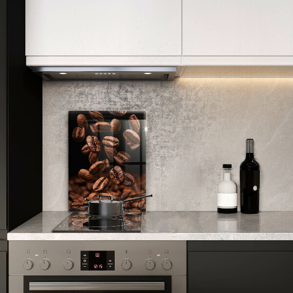 Protection plaque induction Grains de café bruns