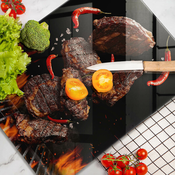 Protection plaque induction Viande sur le grill