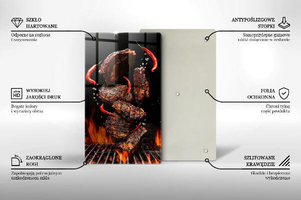 Protection plaque induction Viande sur le grill