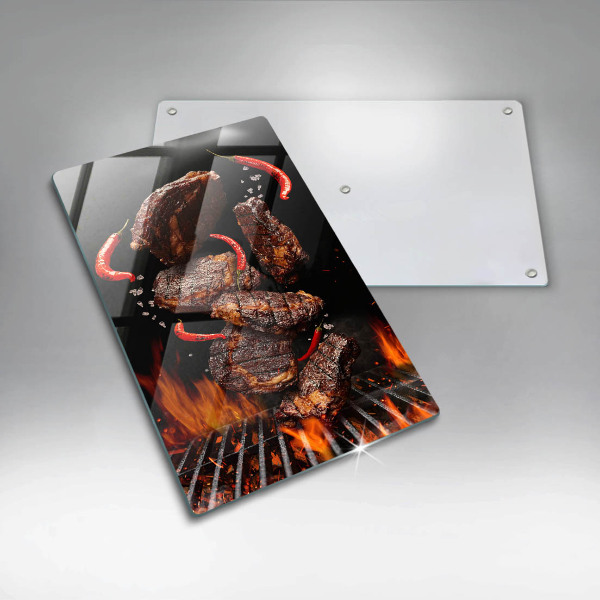 Protection plaque induction Viande sur le grill