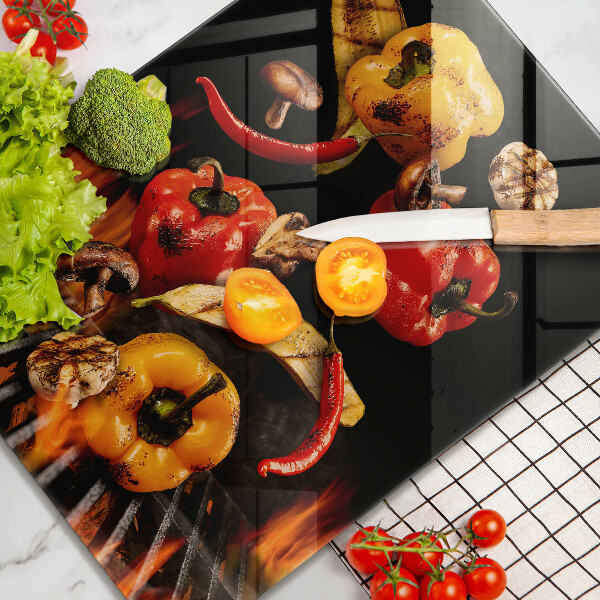 Protection plaque induction Légumes grillés
