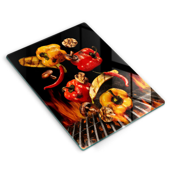 Protection plaque induction Légumes grillés