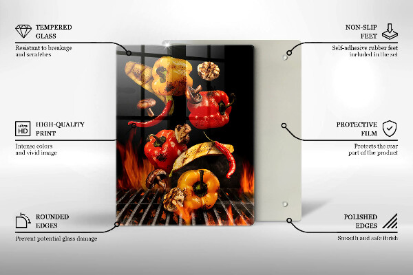 Protection plaque induction Légumes grillés