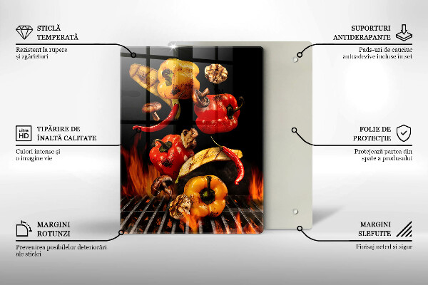 Protection plaque induction Légumes grillés