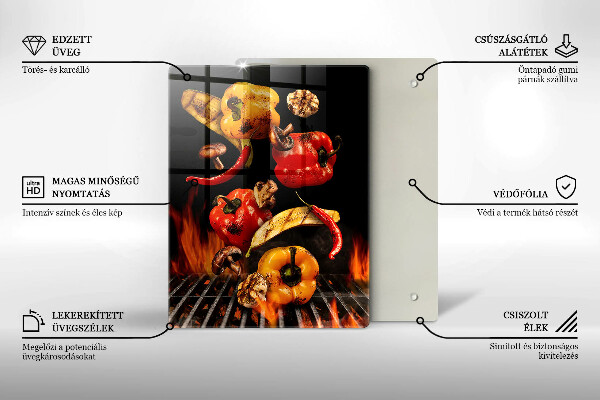 Protection plaque induction Légumes grillés