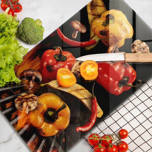 Protection plaque induction Légumes grillés