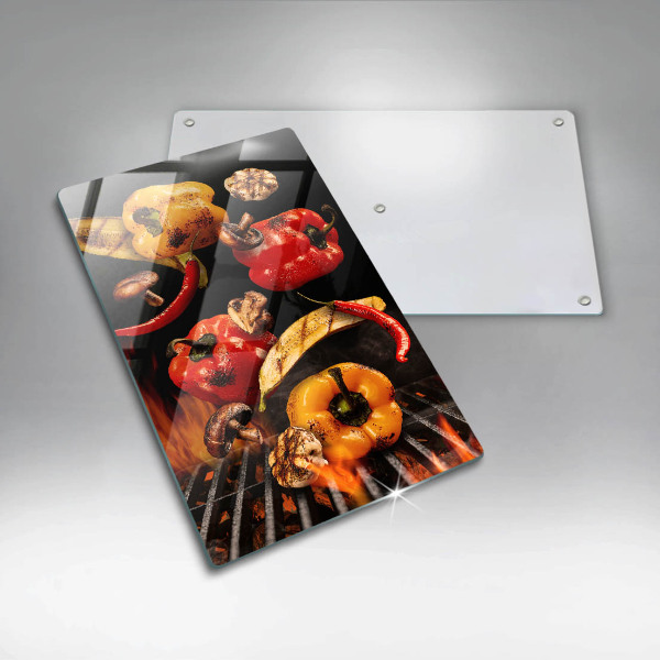 Protection plaque induction Légumes grillés