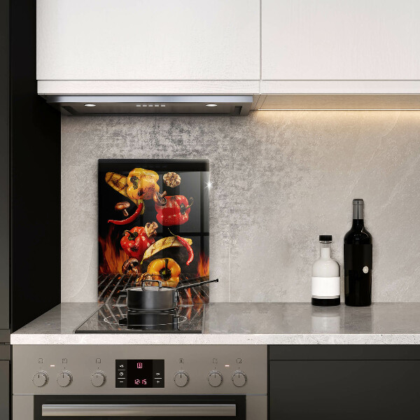 Protection plaque induction Légumes grillés