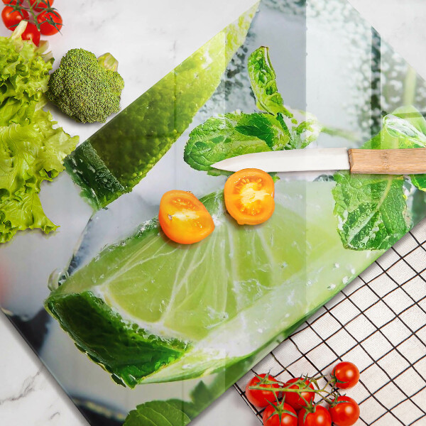 Protection plaque induction Eau avec du citron vert et de la glace