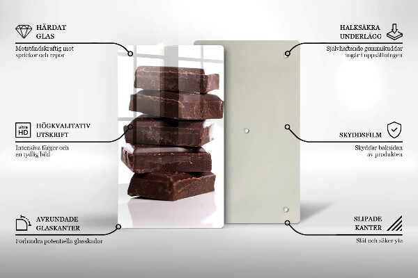 Protection plaque induction Cubes de chocolat