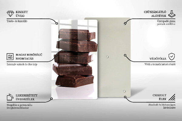 Protection plaque induction Cubes de chocolat